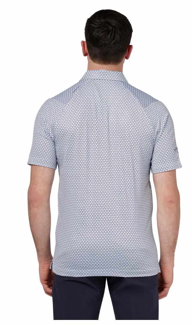 Callaway Trademark Ombre Chev Print pánské polo, bright white