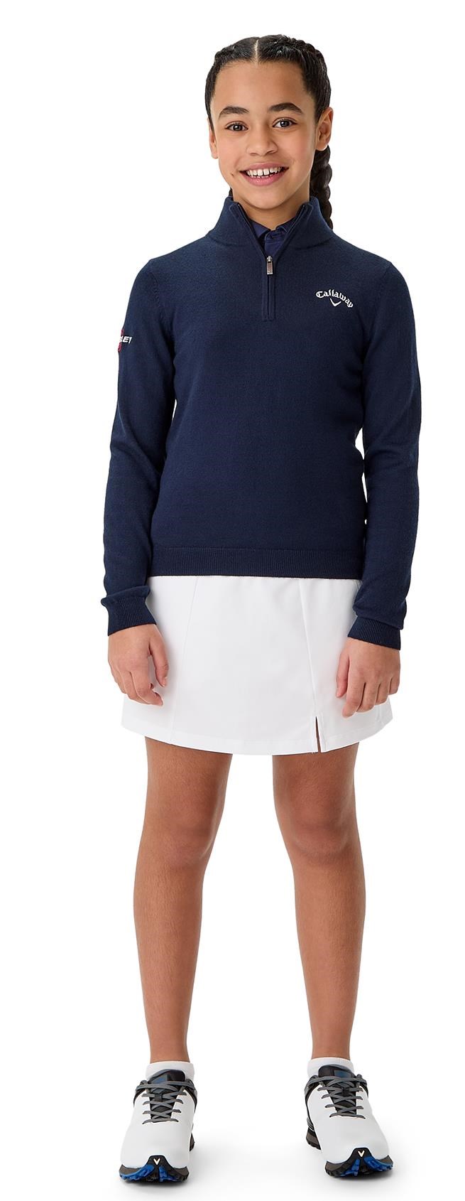Callaway V-Neck chlapecký svetr, tmavě modrý