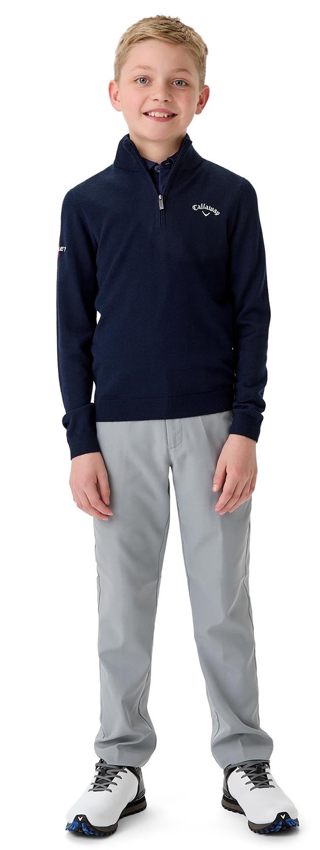 Callaway V-Neck chlapecký svetr, tmavě modrý