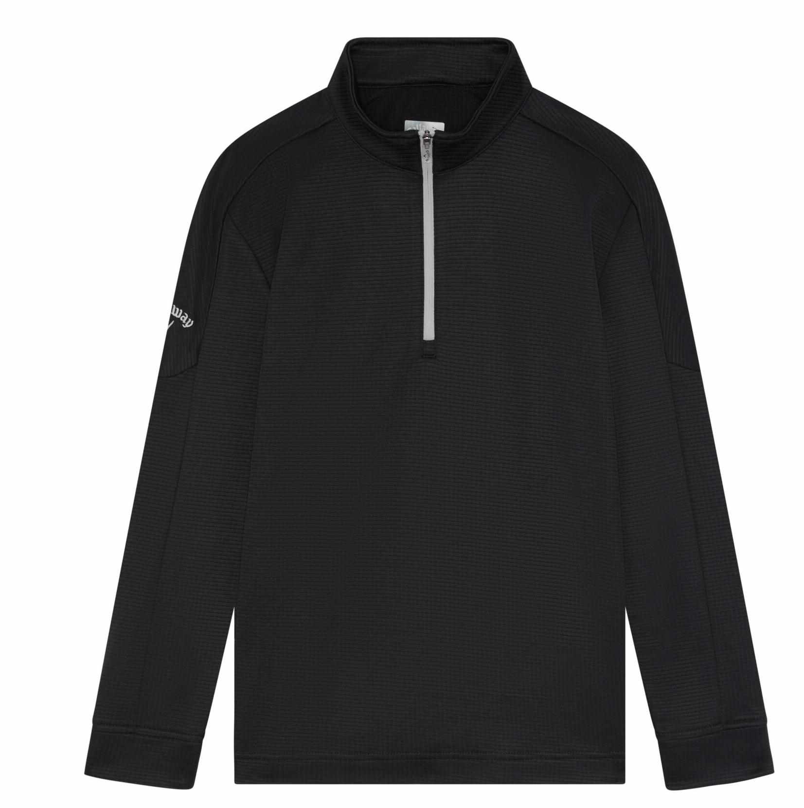 Callaway Waffle Fleece chlapecká mikina, černá