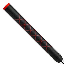 Lamkin SINKFIT Rubber Straight putter grip, STANDARD, černo/červený