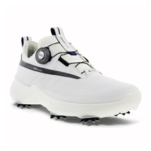 Ecco Biom G5 BOA pánské kožené Gore-Tex golfové boty, bílé