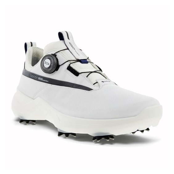Ecco Biom G5 BOA pánské kožené Gore-Tex golfové boty, bílé