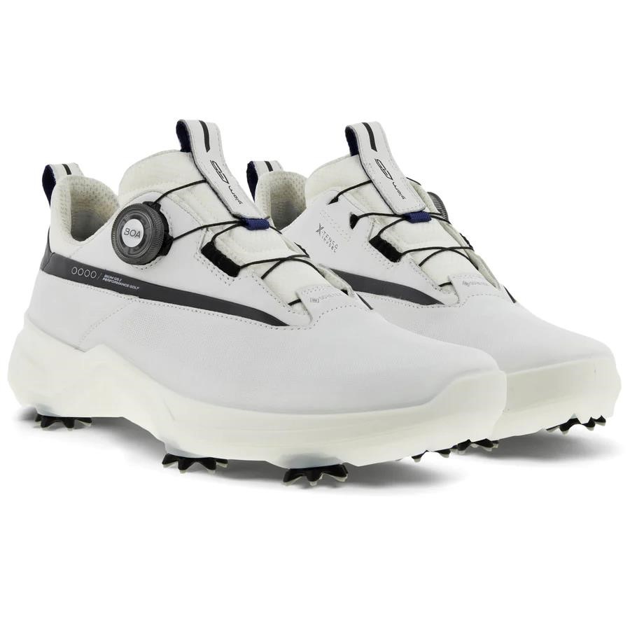 Ecco Biom G5 BOA pánské kožené Gore-Tex golfové boty, bílé