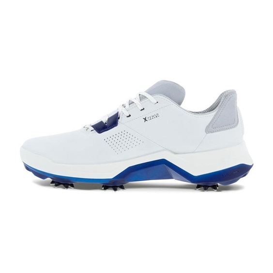 Ecco Biom G5 pánské kožené Gore-Tex golfové boty, bílé
