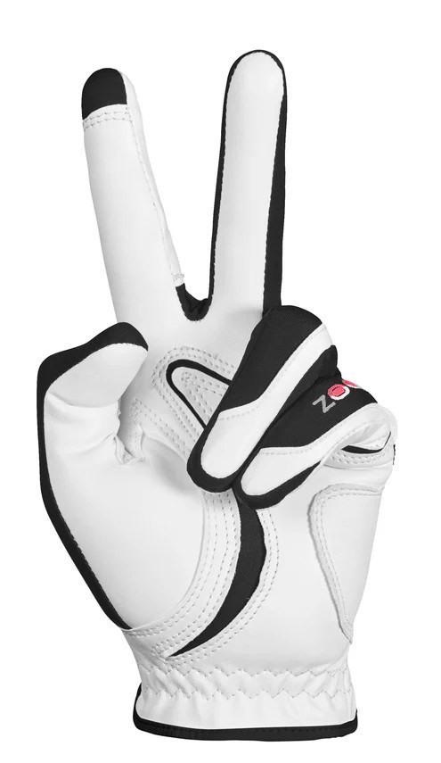 Zoom Hybrid dámská golfová rukavice, bílo/černo/červená