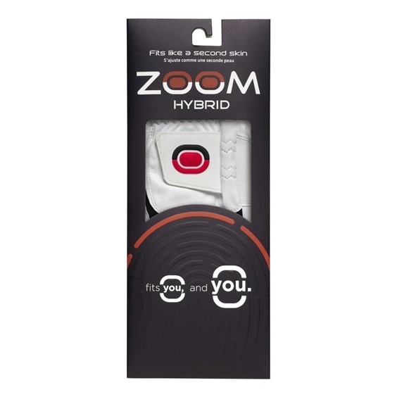 Zoom Hybrid dámská golfová rukavice, bílo/černo/červená