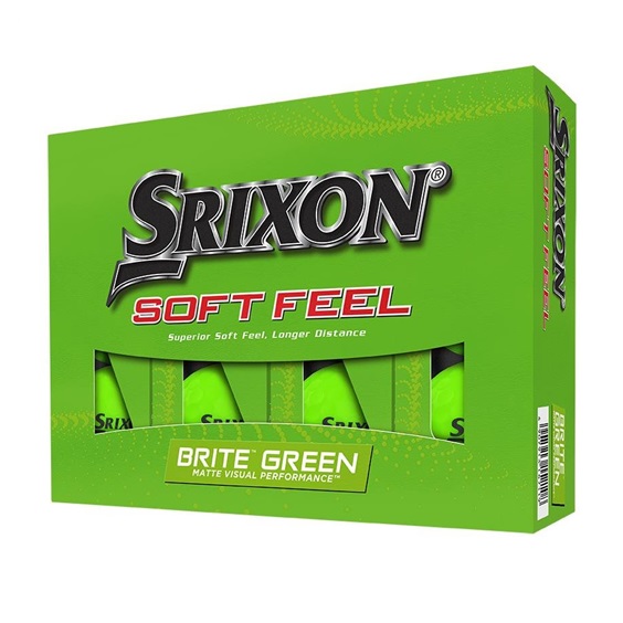 Srixon Soft Feel Brite golfové míčky, zelené