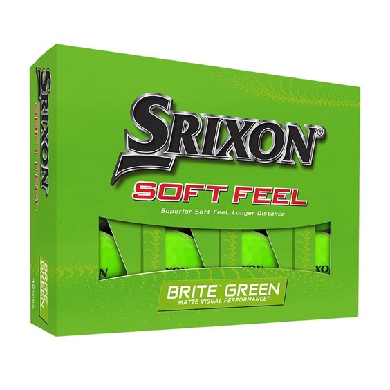 Srixon Soft Feel Brite golfové míčky, zelené