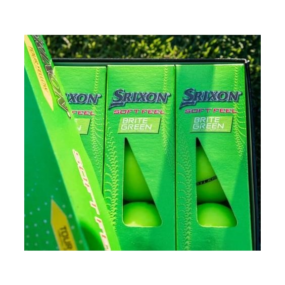 Srixon Soft Feel Brite golfové míčky, zelené