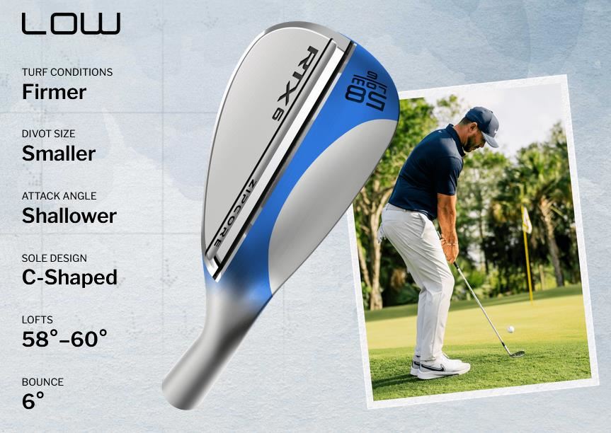 Cleveland RTX 6 ZipCore Black Satin wedge