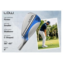 Cleveland RTX 6 ZipCore Black Satin wedge