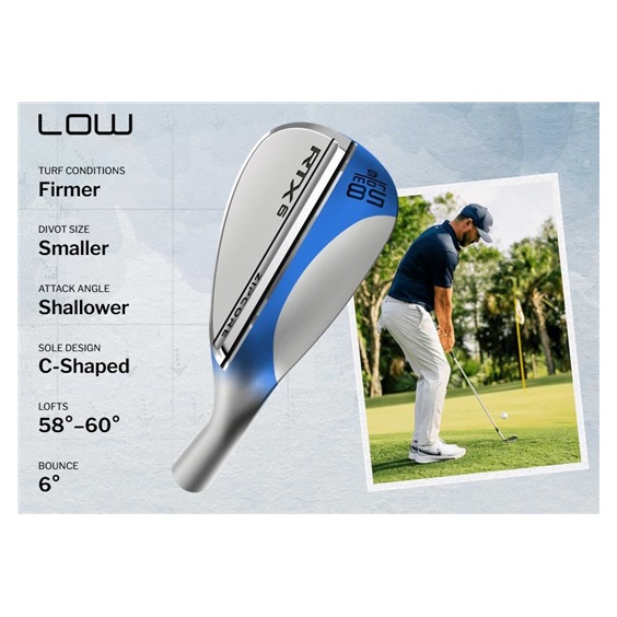 Cleveland RTX 6 ZipCore Black Satin wedge