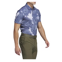 Adidas Key Print pánské polo, bílo/tmavě modré