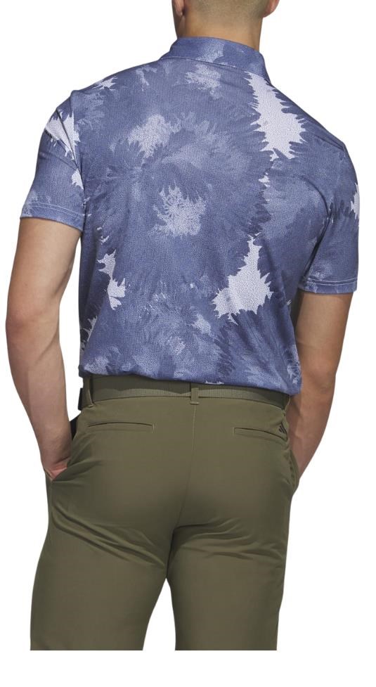 Adidas Key Print pánské polo, bílo/tmavě modré