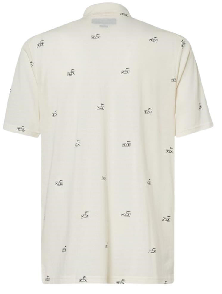 Oakley Golf Flag Pattern pánské polo, arctic white