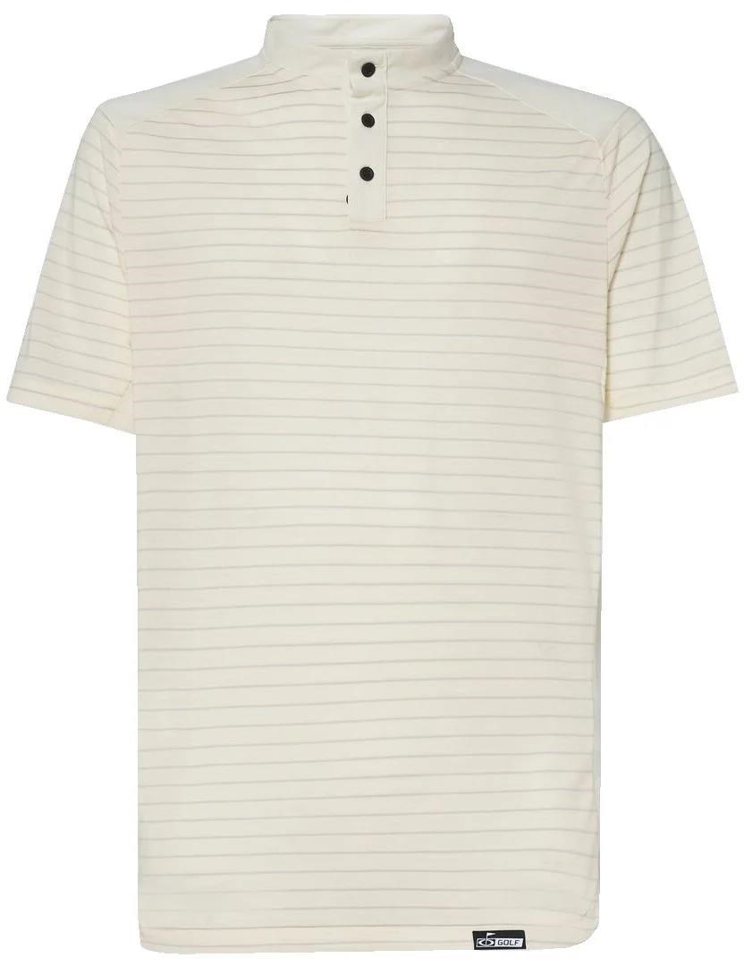 Oakley Fringe Stripe pánské polo, arctic white