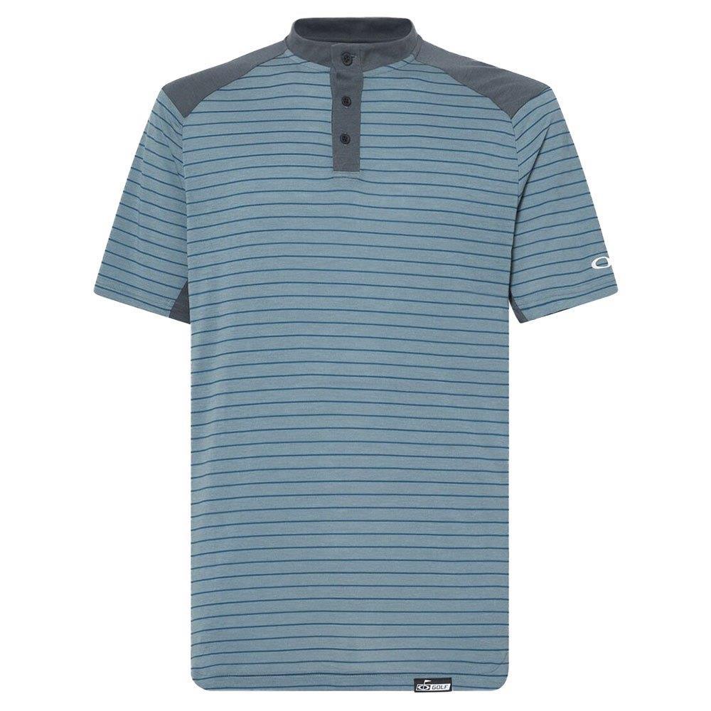 Oakley Fringe Stripe pánské polo, dark slate
