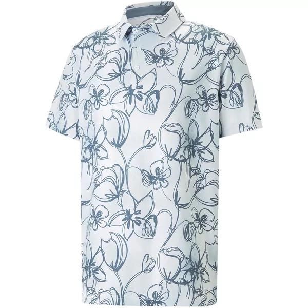 Puma Cloudspun Stems pánské polo, bílé