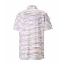 Puma Mattr Flamingo pánské polo, bílo/růžové