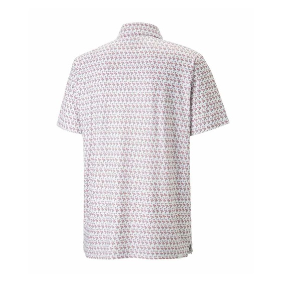 Puma Mattr Flamingo pánské polo, bílo/růžové