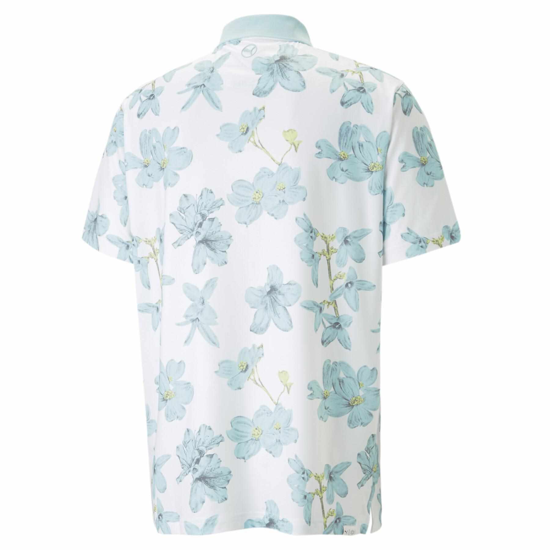 Puma Mattr Verdant pánské polo, bílo/modré