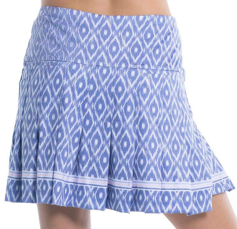 Lucky in Love Ikat Pleated golfová sukně, fialová