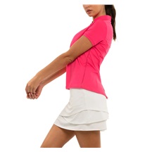 Lucky in Love Chi Chi Short Sleeve dámské polo, růžové