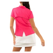 Lucky in Love Chi Chi Short Sleeve dámské polo, růžové