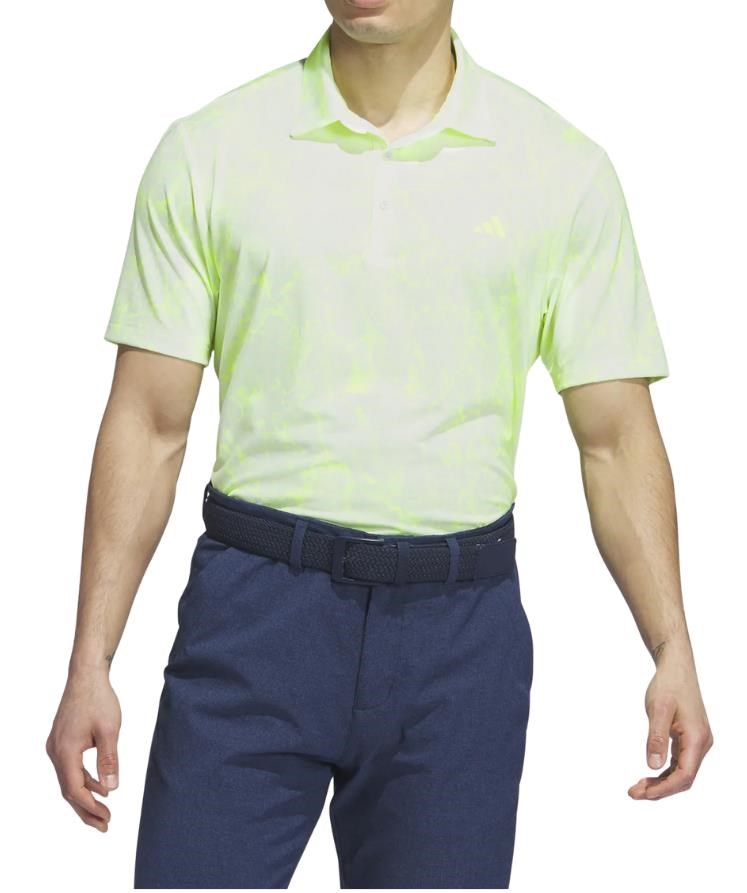 Adidas Ultimate365 Print pánské polo, bílé