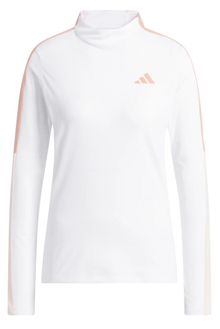 Adidas Nature mock tričko s dlouhým rukávem, bílé
