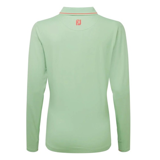 FootJoy Thermal Long Sleeved dámské polo, sage/peach tipping