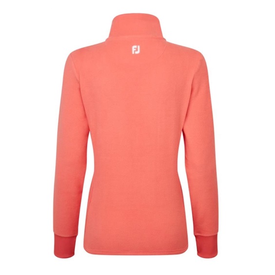 Footjoy Asymmetric Full-Zip Fleece dámská mikina, oranžová