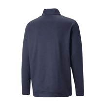 Puma Cloudspun Colorblock 1/4 Zip pánská mikina, tmavě modrá