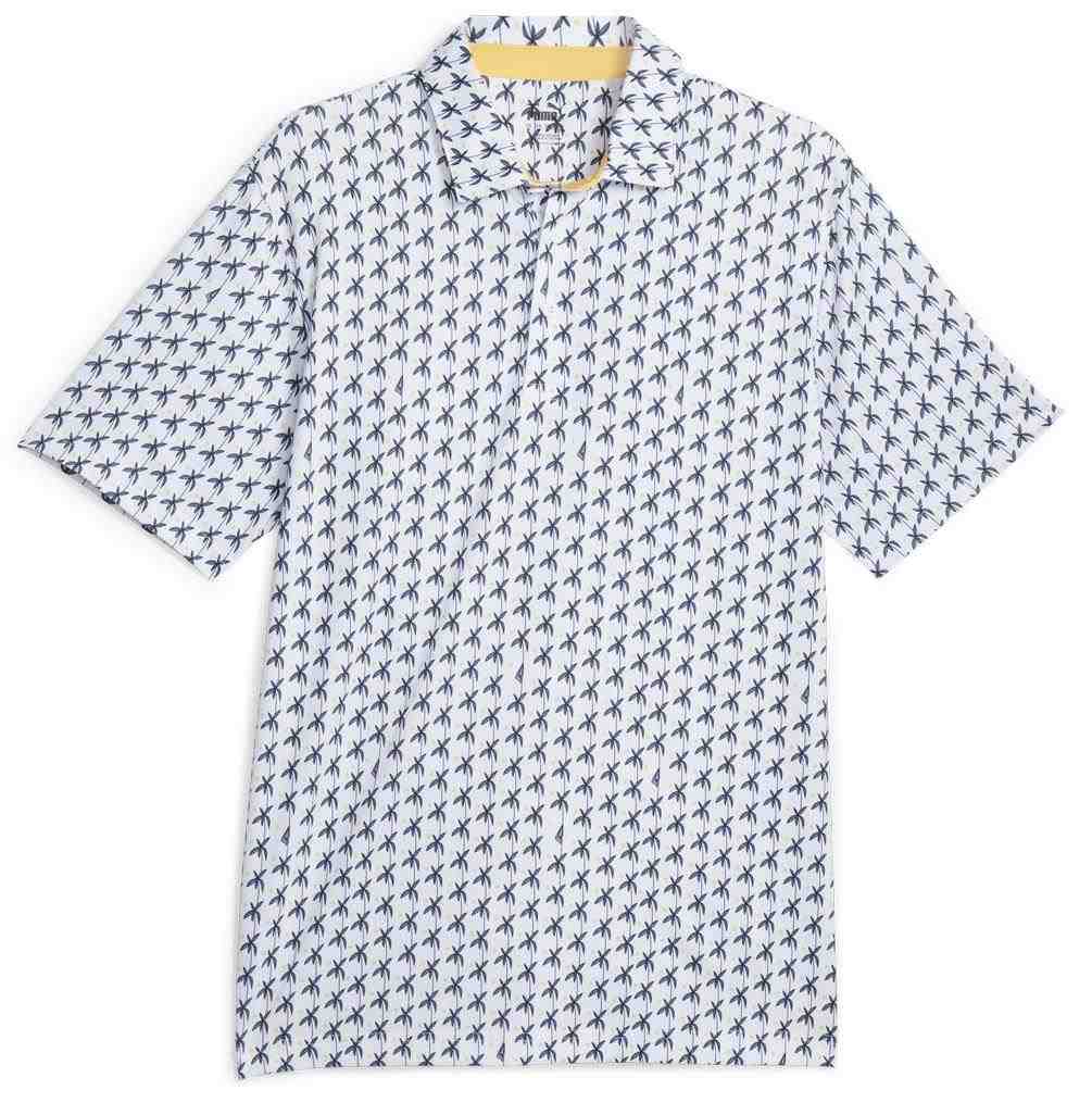 Puma Mattr Palms pánské golfové polo, bílo/modré