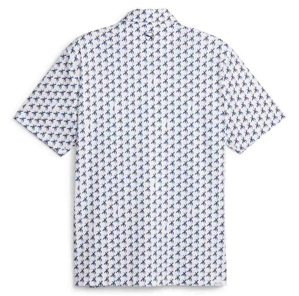 Puma Mattr Palms pánské golfové polo, bílo/modré
