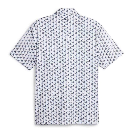 Puma Mattr Palms pánské golfové polo, bílo/modré