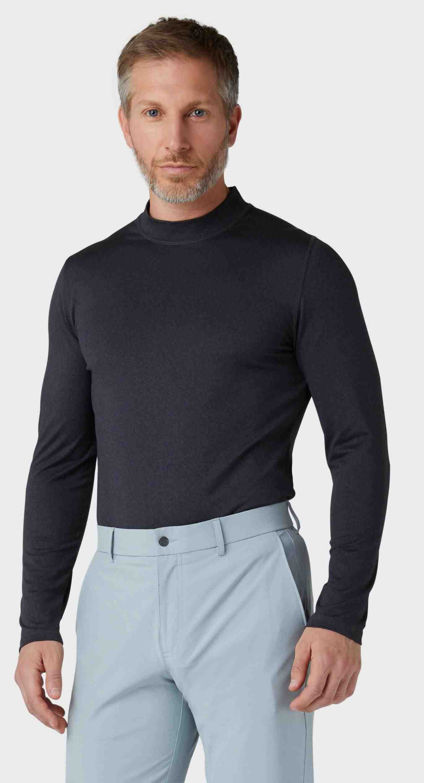 Callaway Crew Neck Swing Tech pánský top, ebony heather