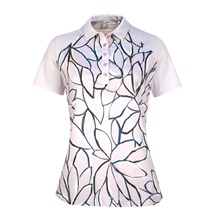 Callaway Linear Floral dámské polo, pink nectar