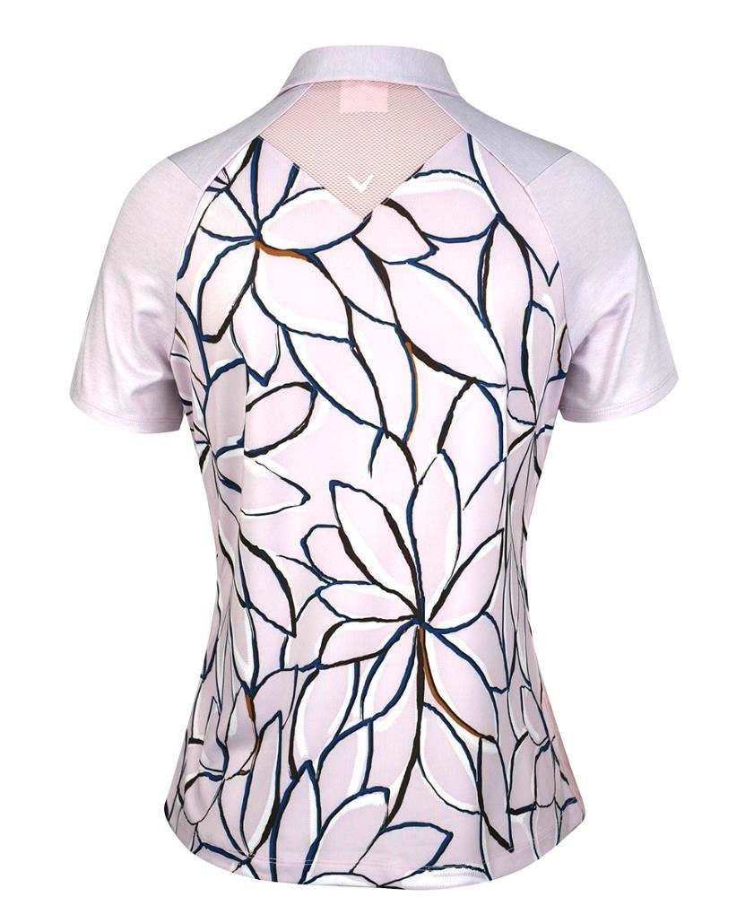 Callaway Linear Floral dámské polo, pink nectar