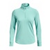 Under Armour Playoff 1/4 Zip dámská mikina, neo turquoise