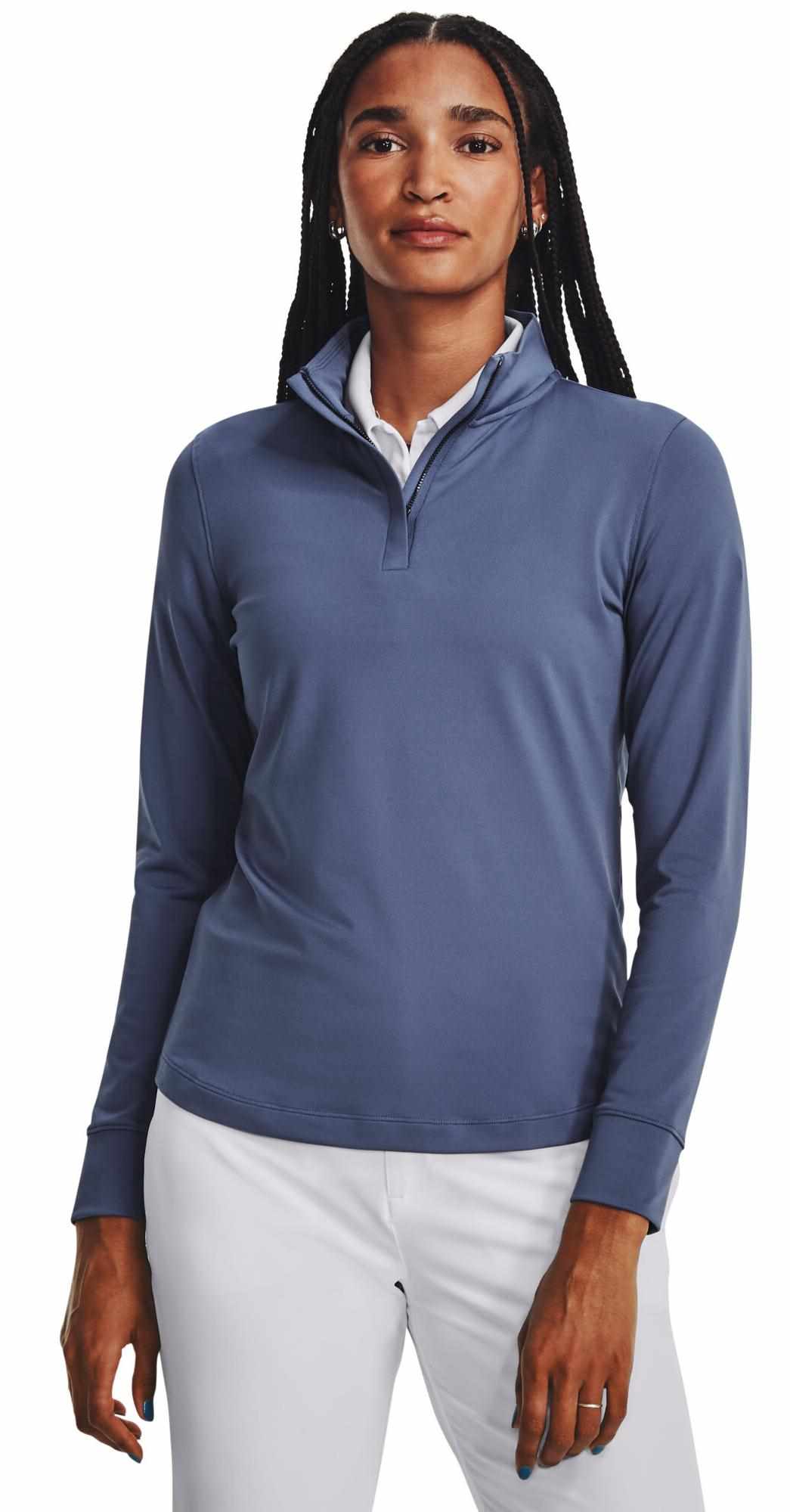 Under Armour Playoff 1/4 Zip dámská mikina, hushed blue