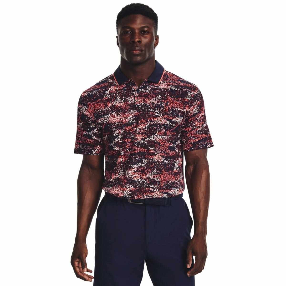 Under Armour Iso-Chill Edge pánské polo, modro/červené
