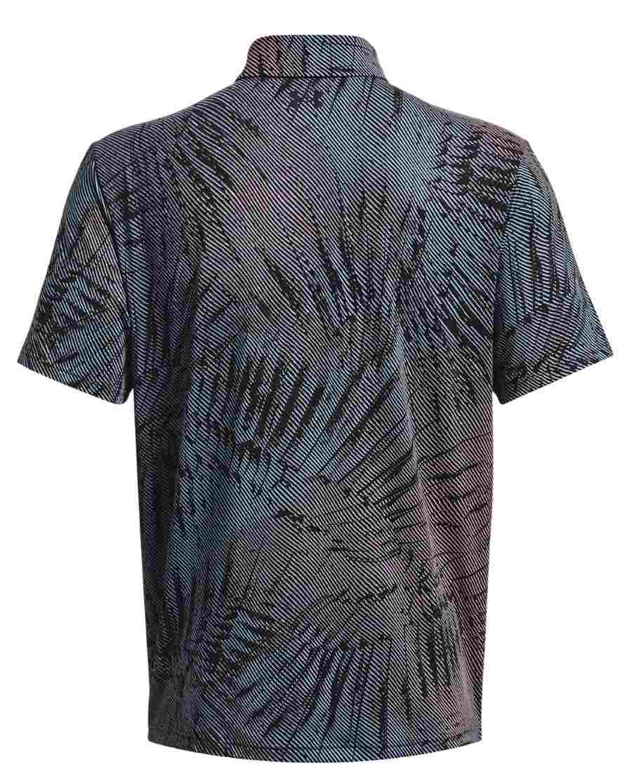 Under Armour Playoff 3.0 Printed pánské polo, černo/růžové