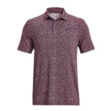 Under Armour Playoff 3.0 Printed pánské polo, tmavě modro/červené