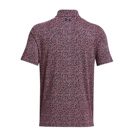 Under Armour Playoff 3.0 Printed pánské polo, tmavě modro/červené