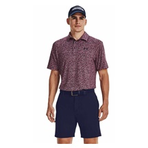 Under Armour Playoff 3.0 Printed pánské polo, tmavě modro/červené