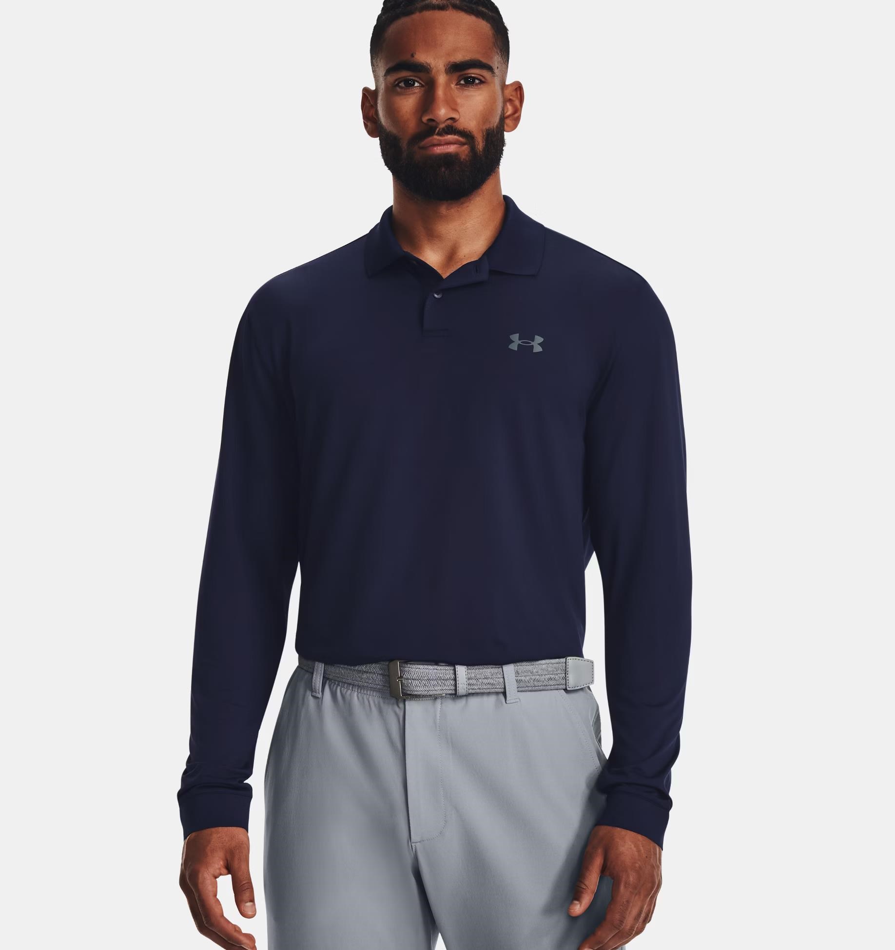 Under Armour Matchplay pánské tričko s dlouhým rukávem, modré