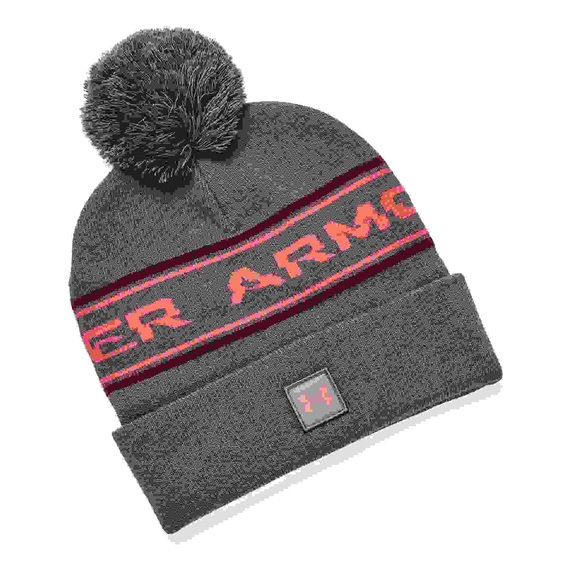 Under Armour Halftime Pom pánská zimní čepice, šedá