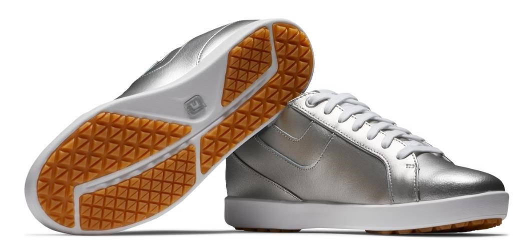 FootJoy Links dámské golfové boty, stříbrné